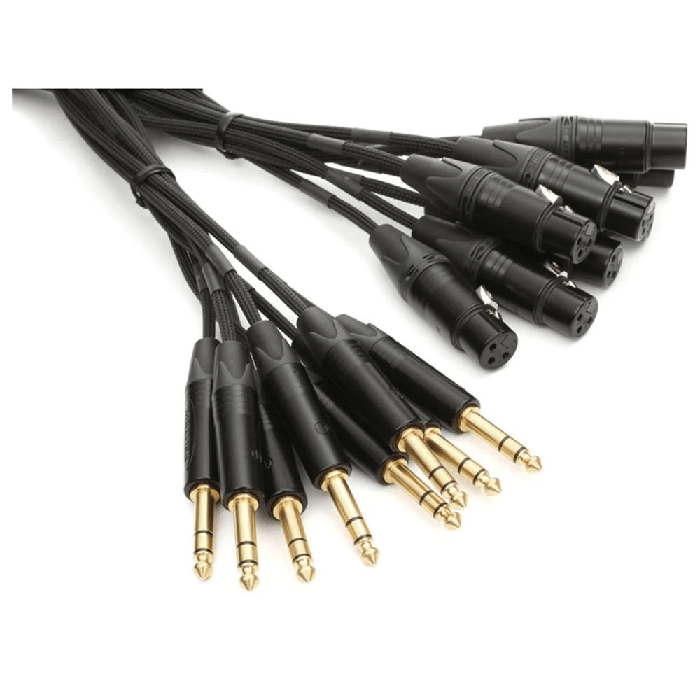 10FT Mogami 8 x TRS to 8 x FXLR Cable - High - Quality Audio Connection - MOGAMI