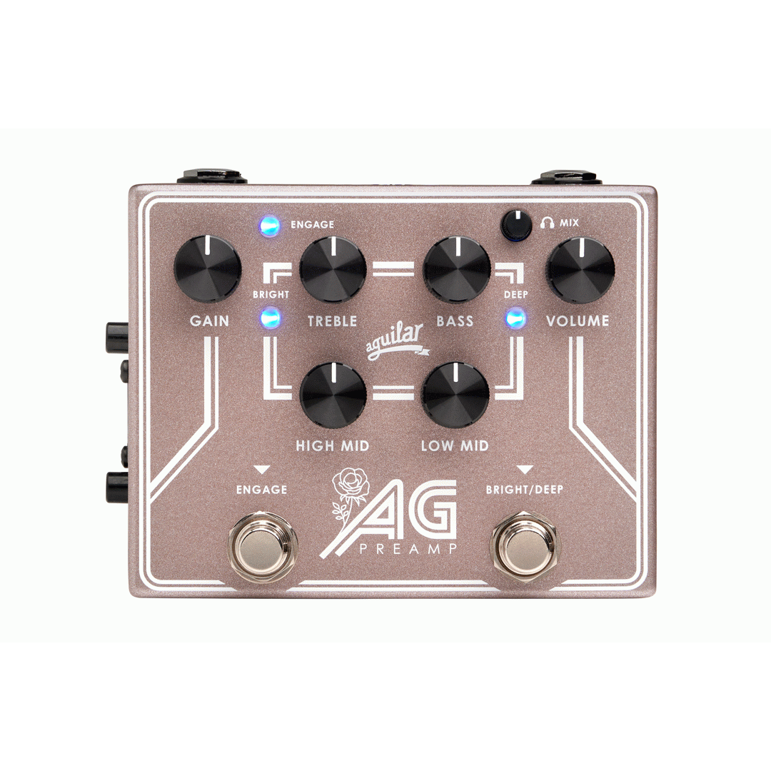 Aguilar Ag Pre Amp Di Pedal Breast Cancer Awareness Edition - AGUILAR