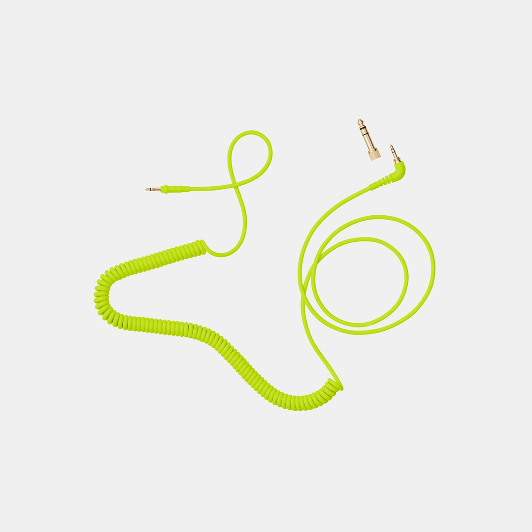 AIAIAI C18 Coiled 1.5m with adapter - Neon cable - AIAIAI