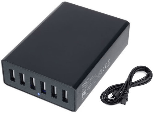 Ape Labs Power Supply 60 Watt USB (6 Port) - APELABS
