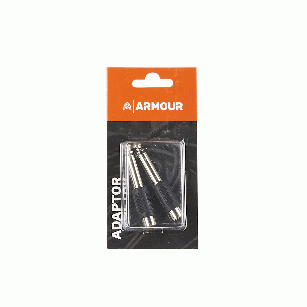 Armour ADAP3 RCA to 1/4 Mono Adapators - 2 Pieces - ARMOUR