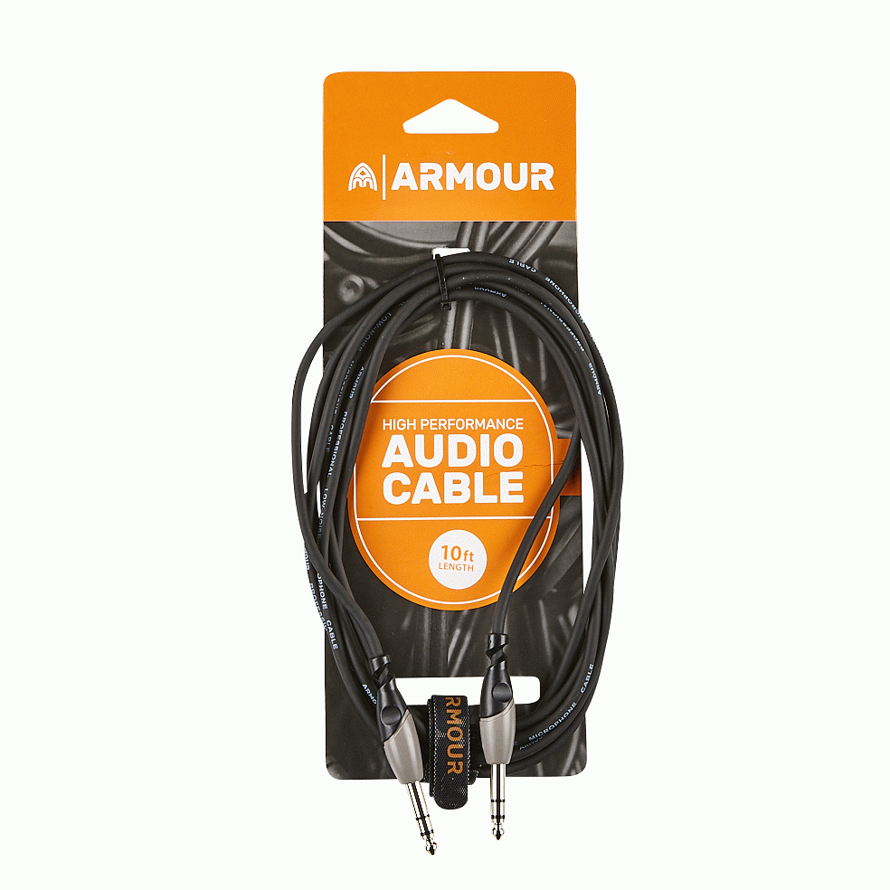 Armour SC44S 1/4 STEREO to 1/4 STEREO Cable - ARMOUR