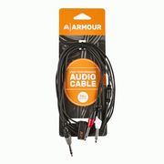 Armour SYC4 1/4 STEREO to 2X 1/4 MONO Cable - ARMOUR