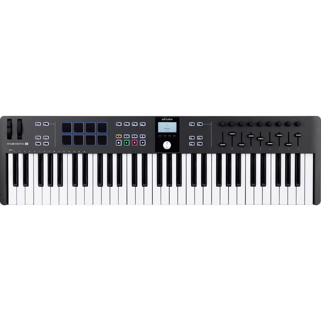 ARTURIA KEYLAB ESSENTIAL 3 61 KEY CONTROLLER BLACK - ARTURIA