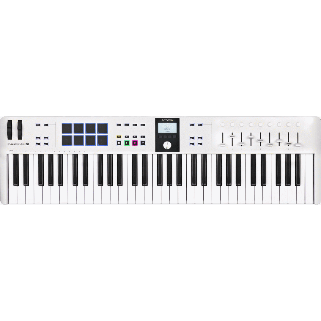 ARTURIA KEYLAB ESSENTIAL 3 61 KEY CONTROLLER WHITE - ARTURIA