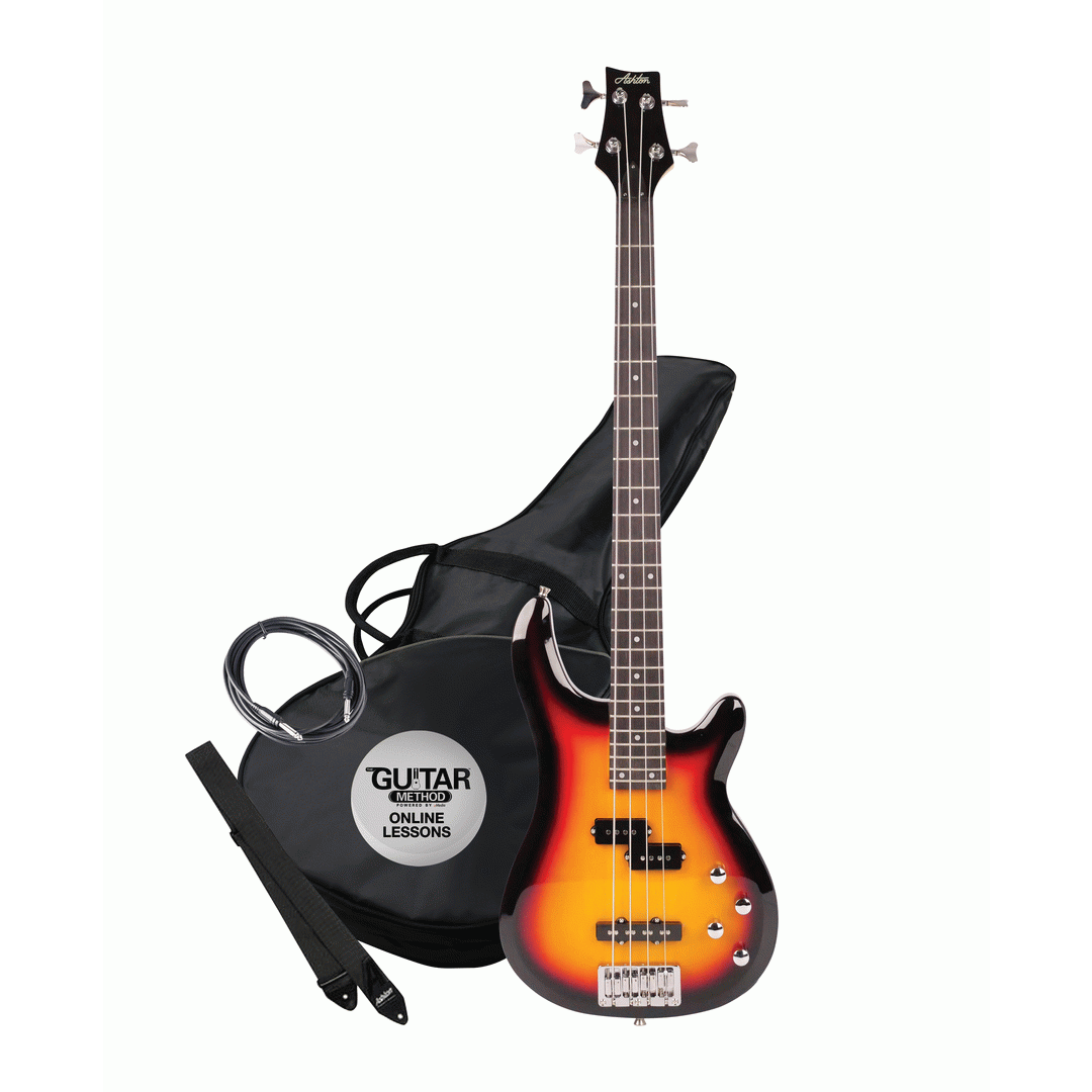 Ashton AB4TSB Bass Guitar in Sunburst - ASHTON