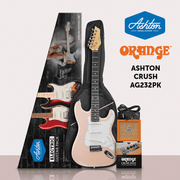 ASHTON AG232PK ELECTRIC GUITAR W/ CRUSH MINI - ASHTON