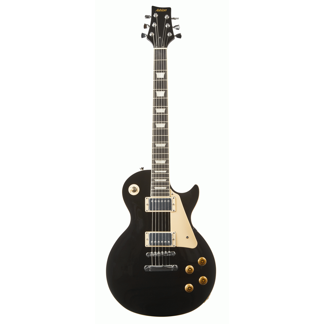 ASHTON AGL343BK Electric Guitar LP Shape - Black - ASHTON