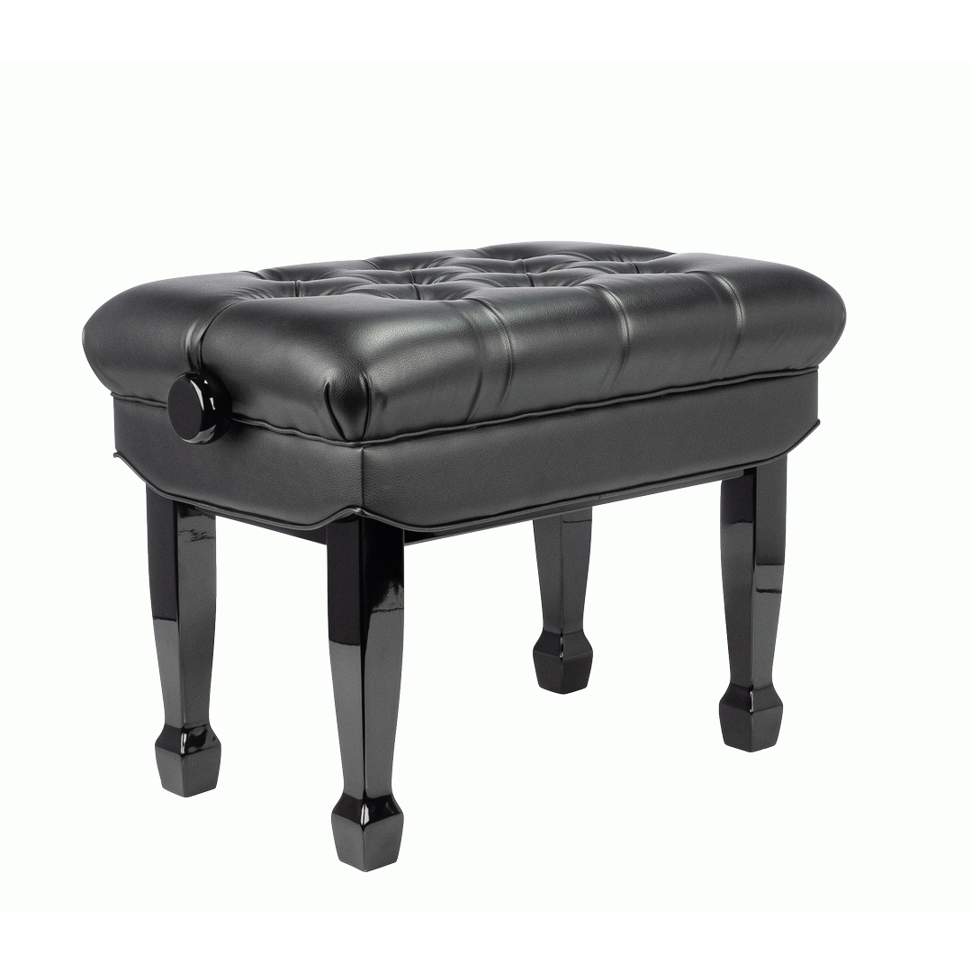 Beale BPB330BK Deluxe Grand Piano Bench in Black - BEALE