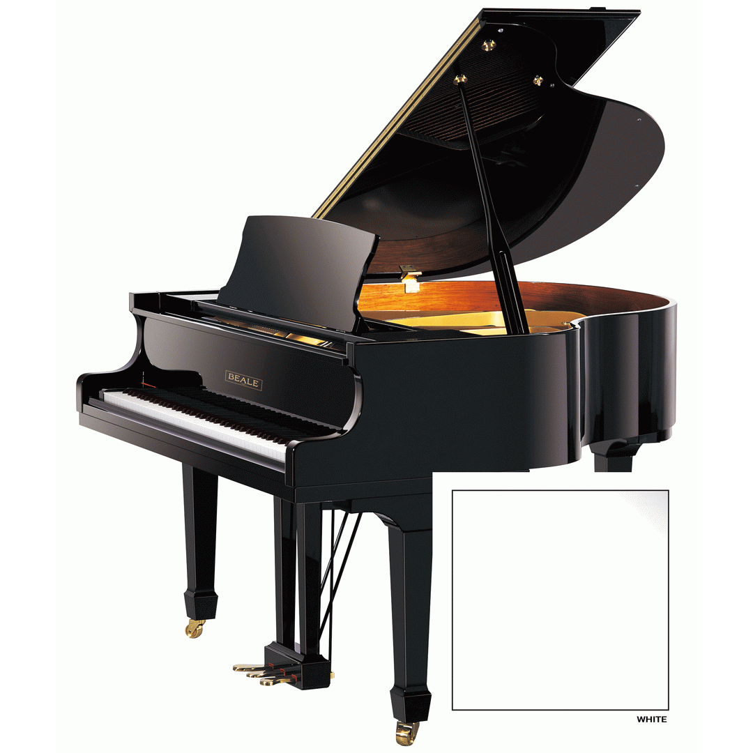 Beale GP148 Baby Grand Piano Colour 12 White - BEALE