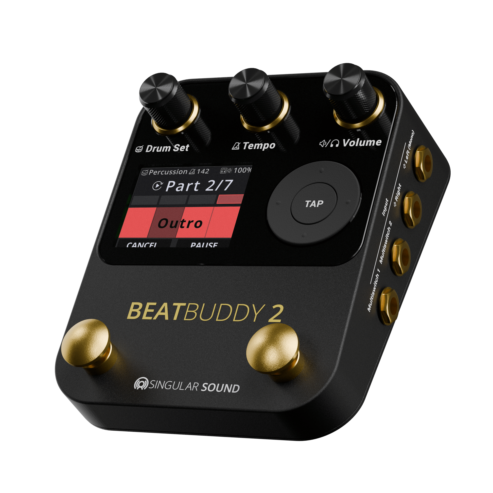 Beat Buddy 2 - SINGULAR SOUND BEATBUDDY 2 DRUM MACHINE PEDAL - SINGULAR SOUND