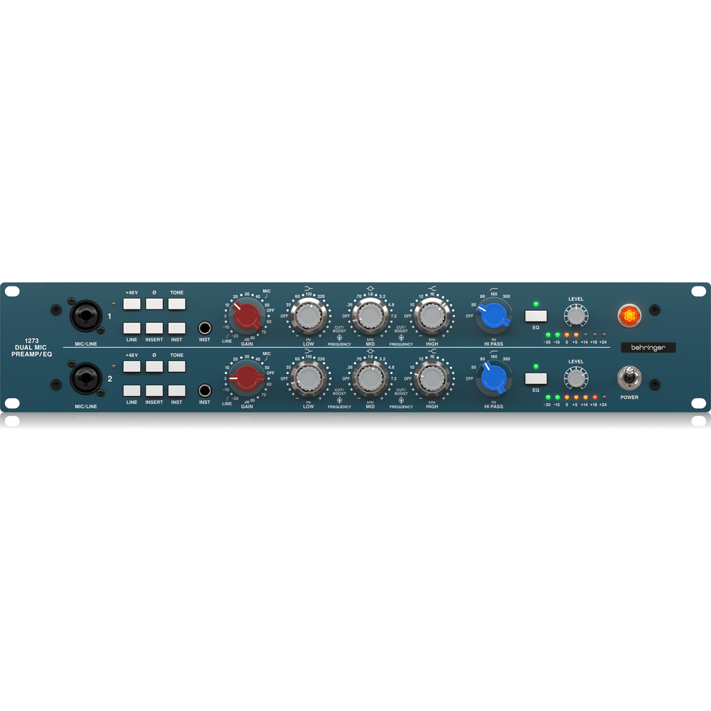 BEHRINGER 1273 2 CHANNEL MIC PREAMP AND EQ - BEHRINGER