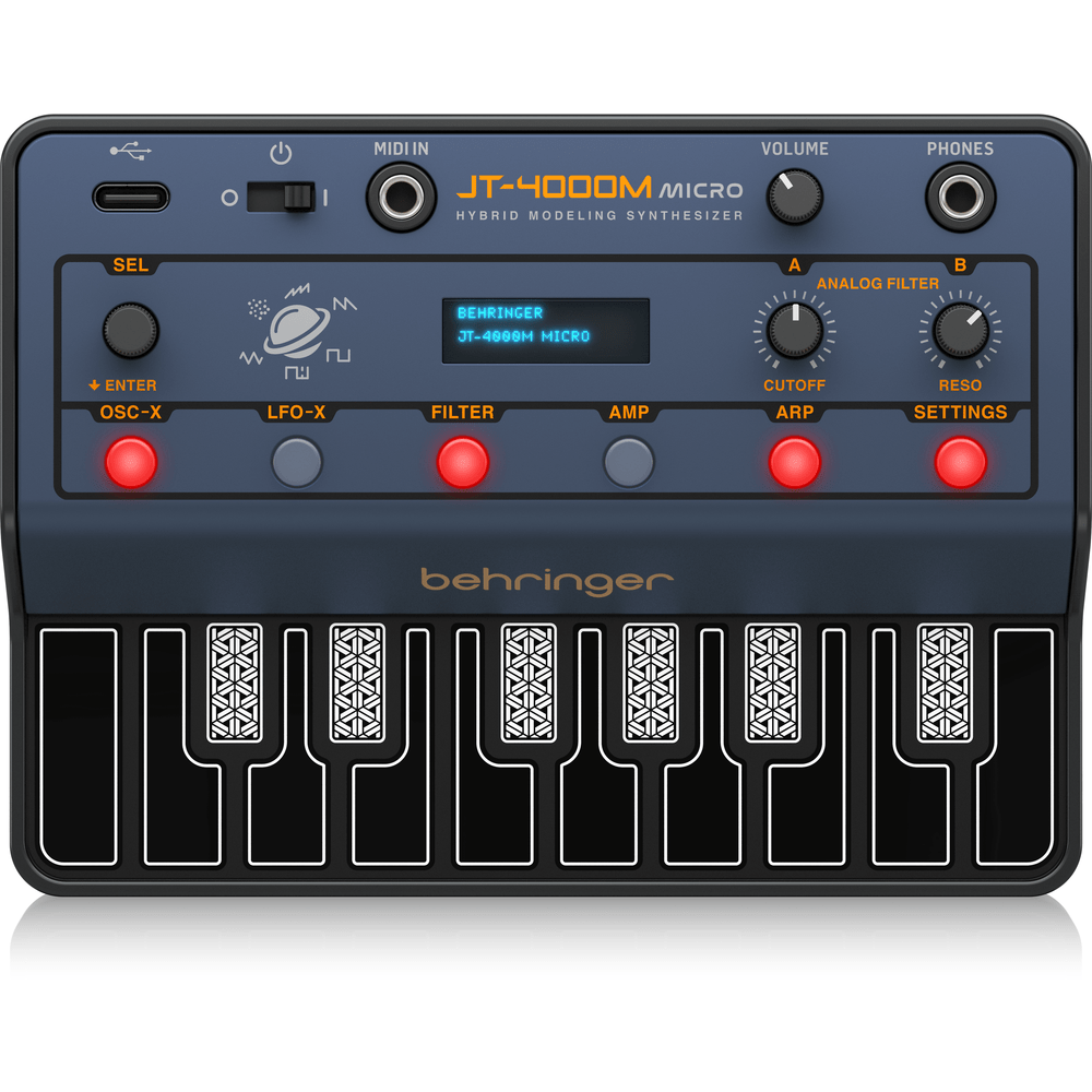 BEHRINGER JT - 4000M MICRO 4 VOICE HYBRID SYNTH WITH MIDI - BEHRINGER