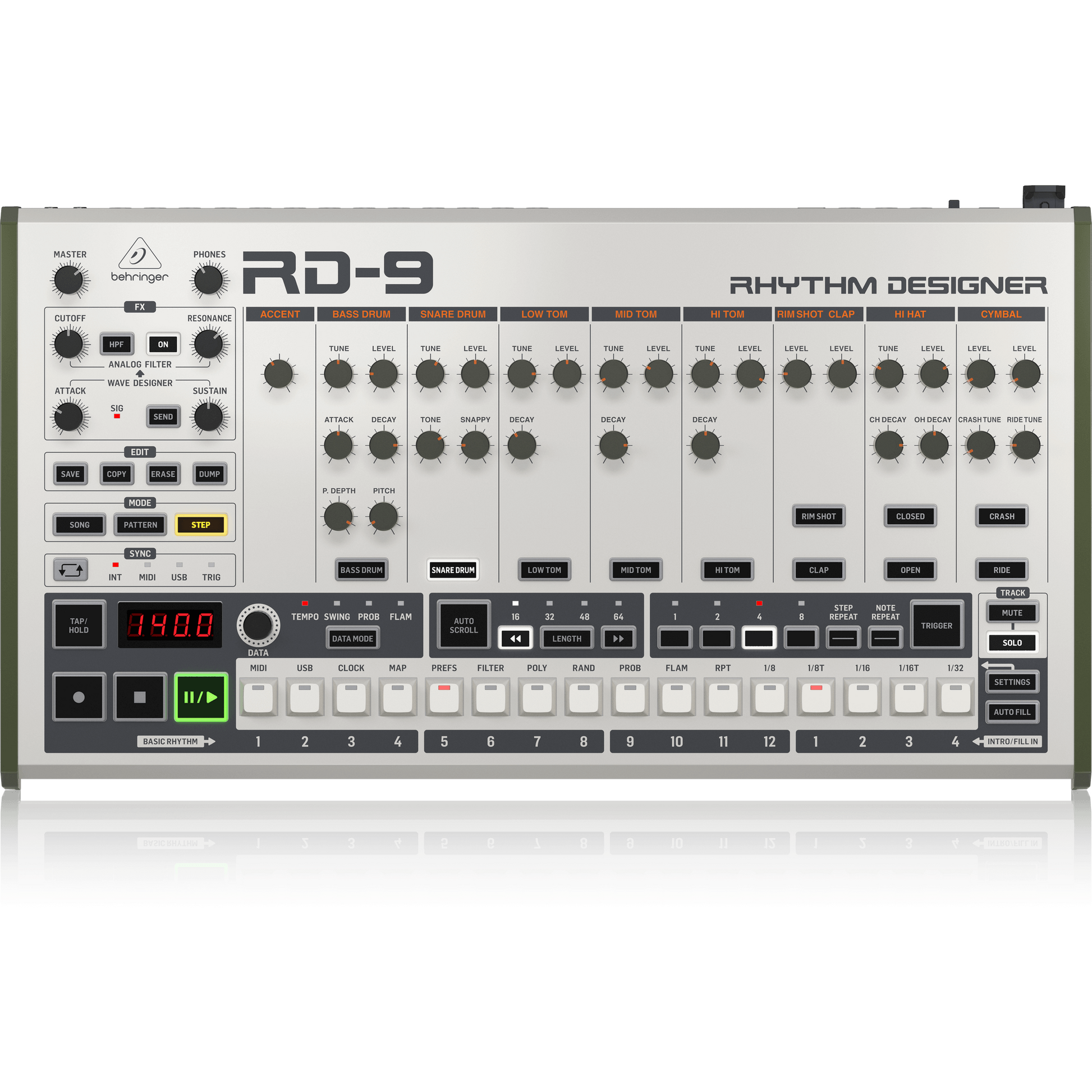 BEHRINGER RD9 ANALOG DRUM MACHINE - BEHRINGER