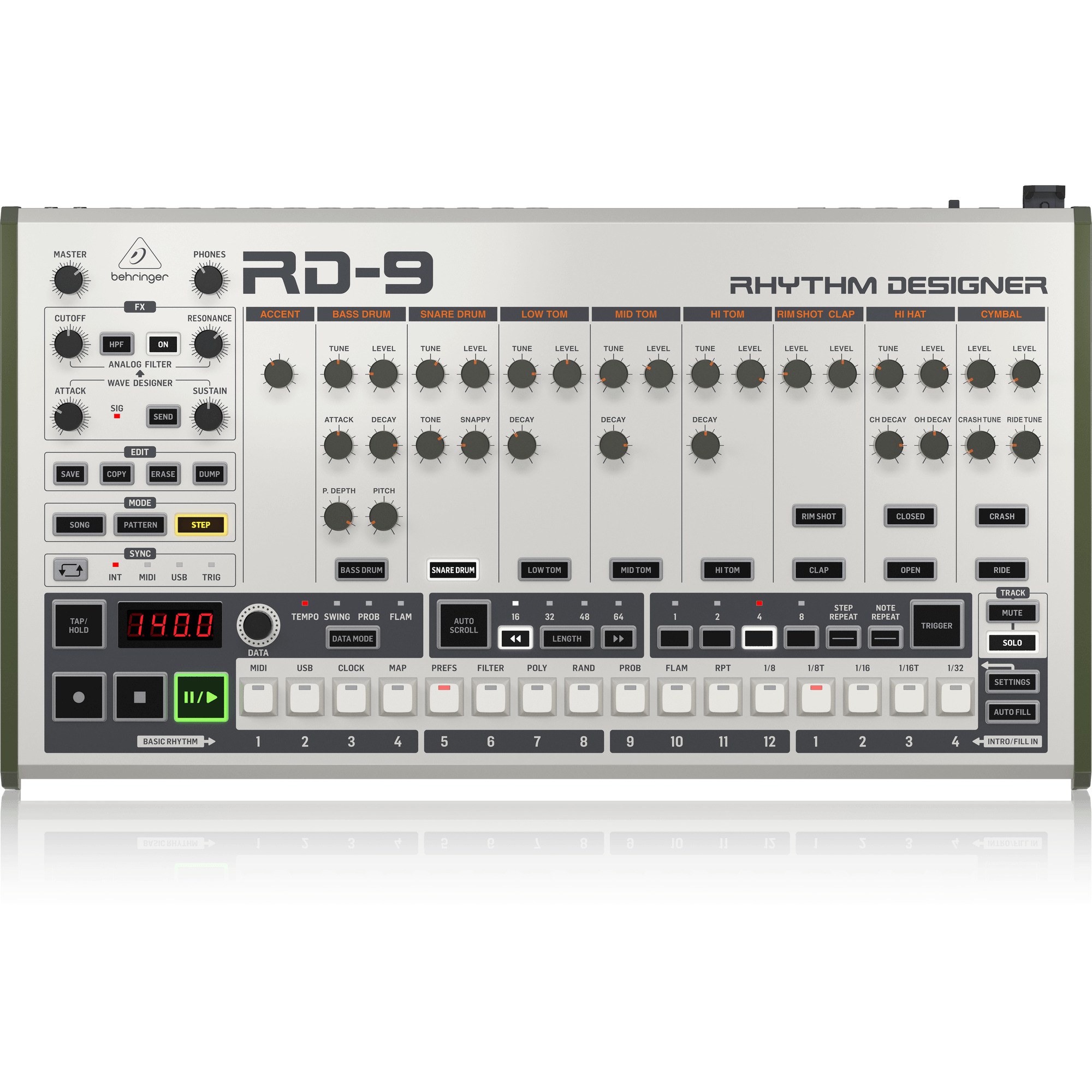 BEHRINGER RD9 ANALOG DRUM MACHINE - BEHRINGER