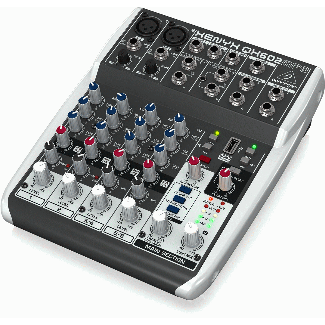 Behringer XENYX QX602MP3 Mixer - BEHRINGER
