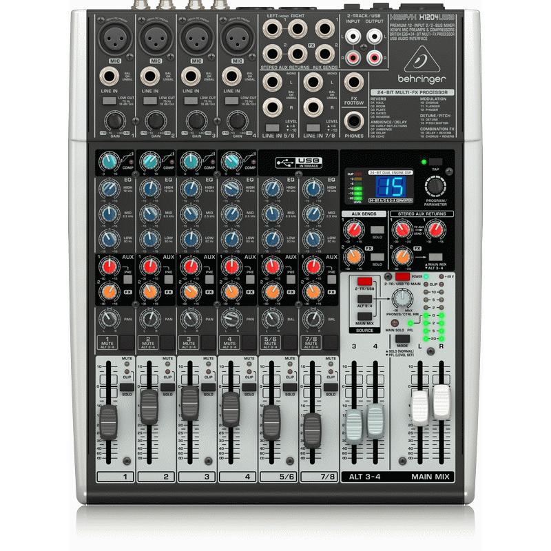 Behringer XENYX X1204USB Mixer - BEHRINGER