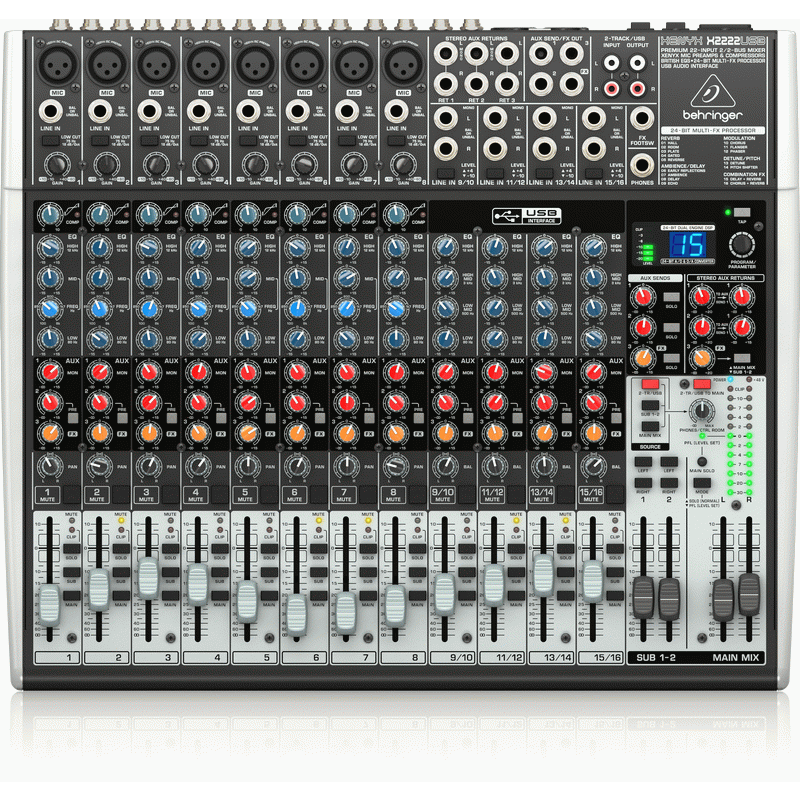 Behringer XENYX X2222USB Mixer - BEHRINGER