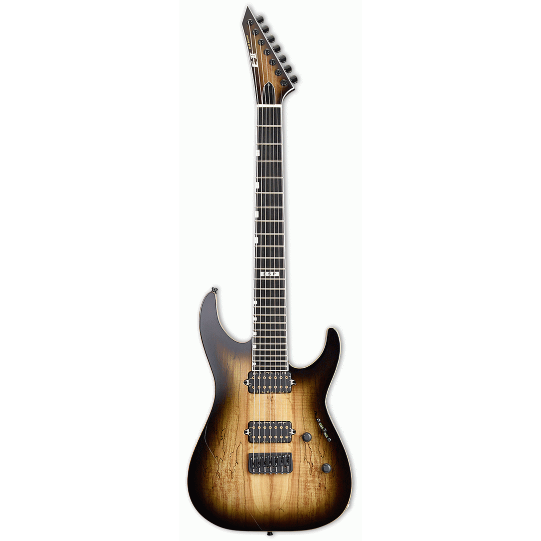 ESP E - 2 M2 7 STRING SPALT MAPLE BK PUPS - ESP