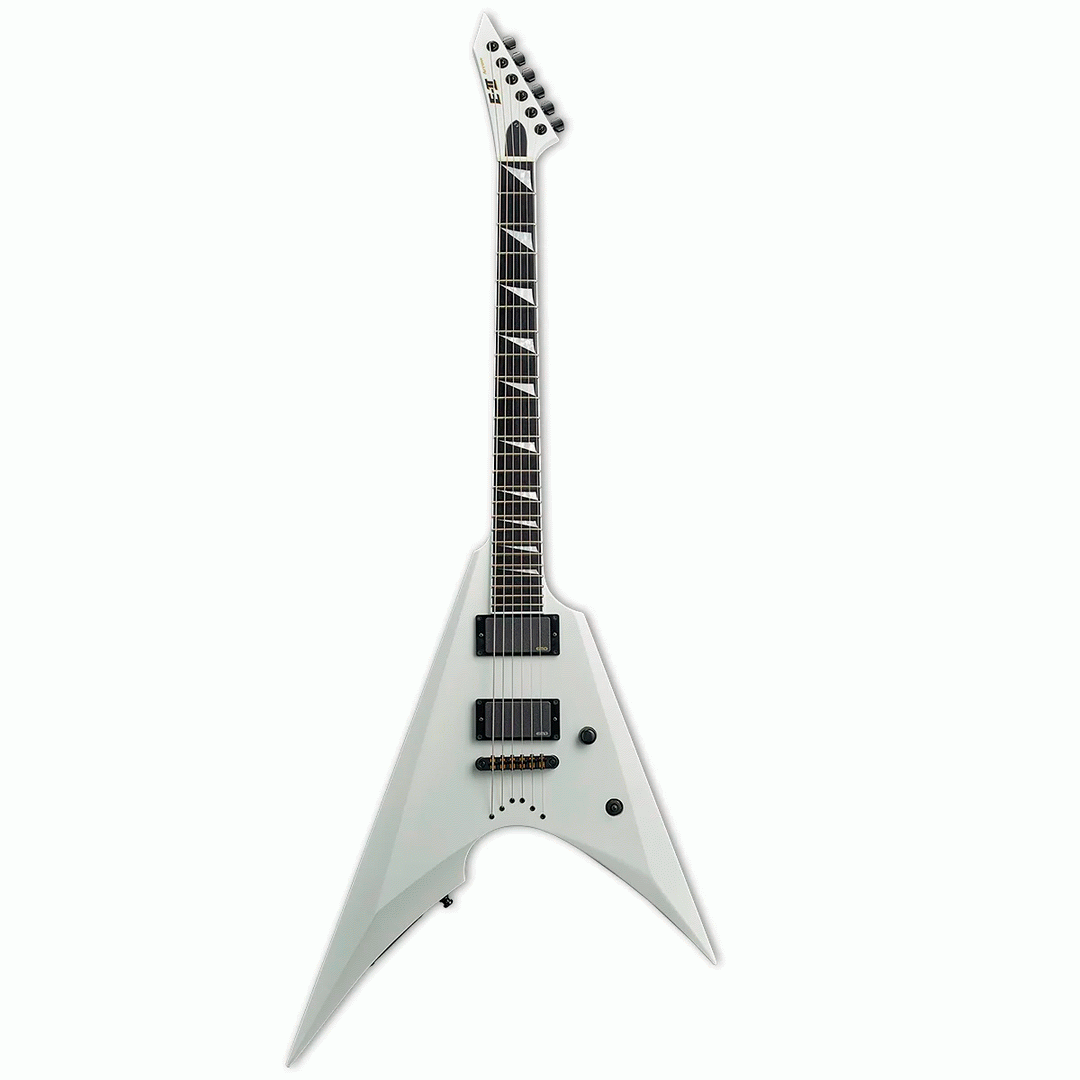 ESP E - II ARROW IN SNOW WHITE NECK THRU - ESP