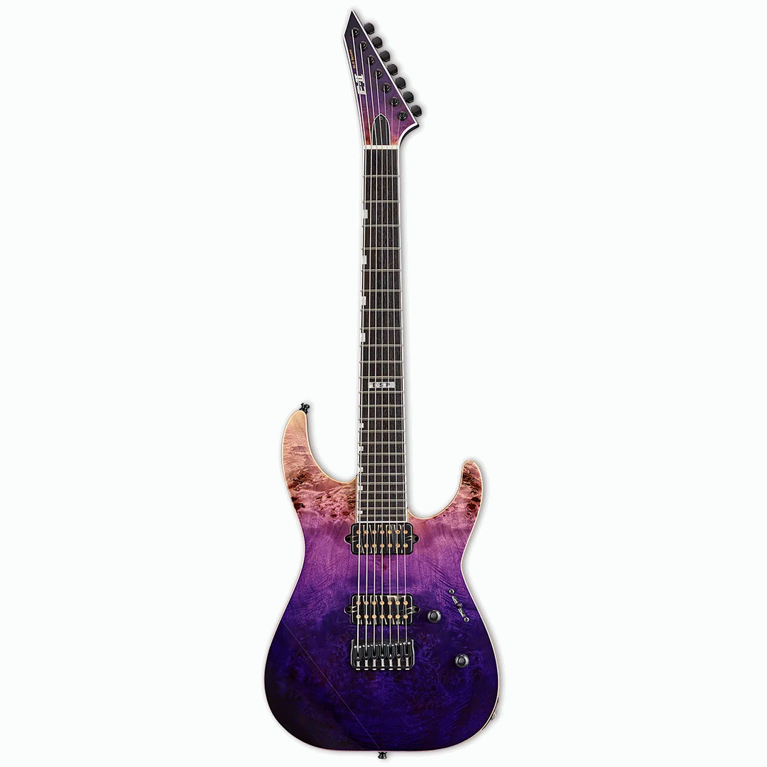 ESP E - II M II PURPLE NATURAL FADE BARE KNUCKLE 7 - ESP