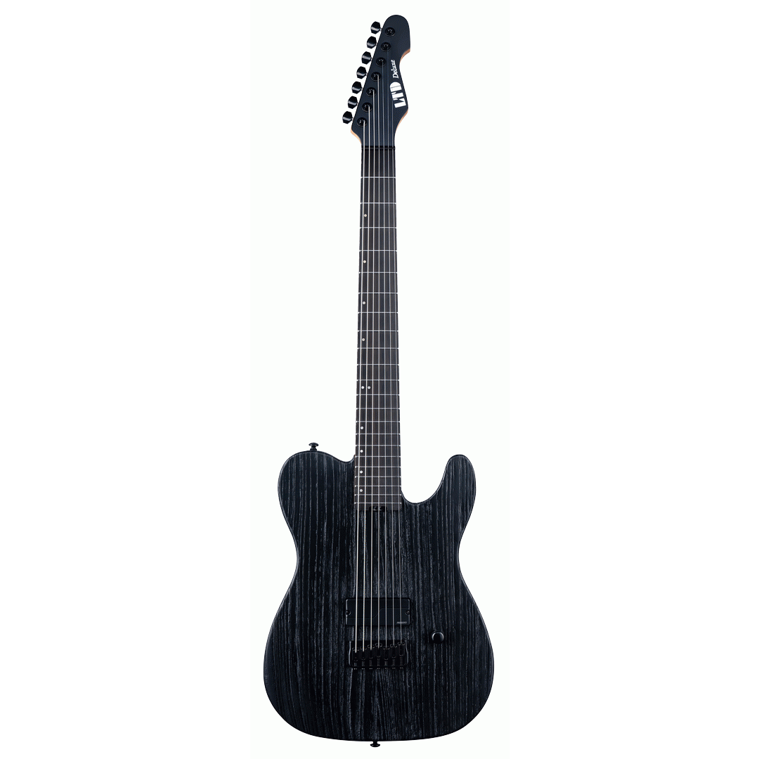 ESP LTD TE - 1007 BARITONE BLACK BLAST GUITAR - ESP