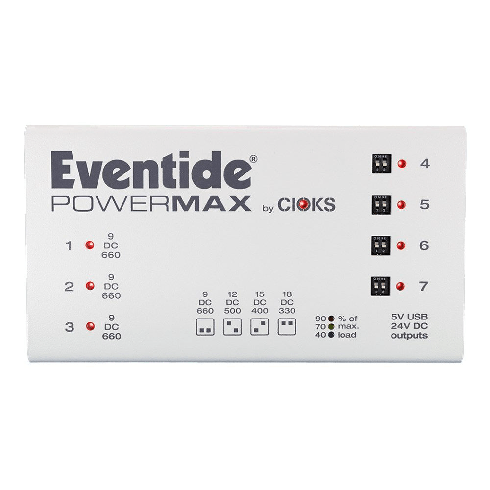 Eventide PowerMax Pedalboard Power Supply w/ 7 Isolated Outputs - EVENTIDE