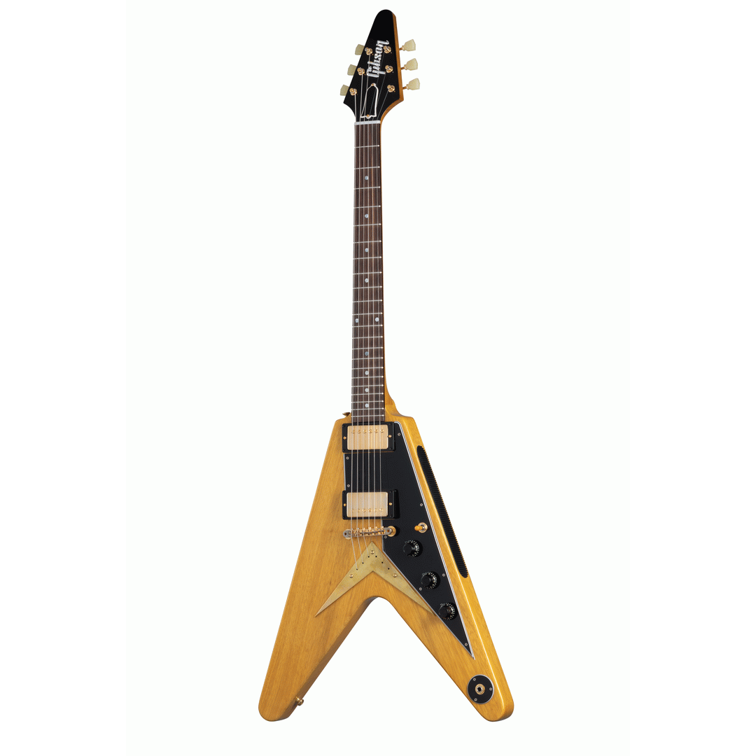 GIBSON 58 KORINA FLYING V BLACK GUARD - GIBSON