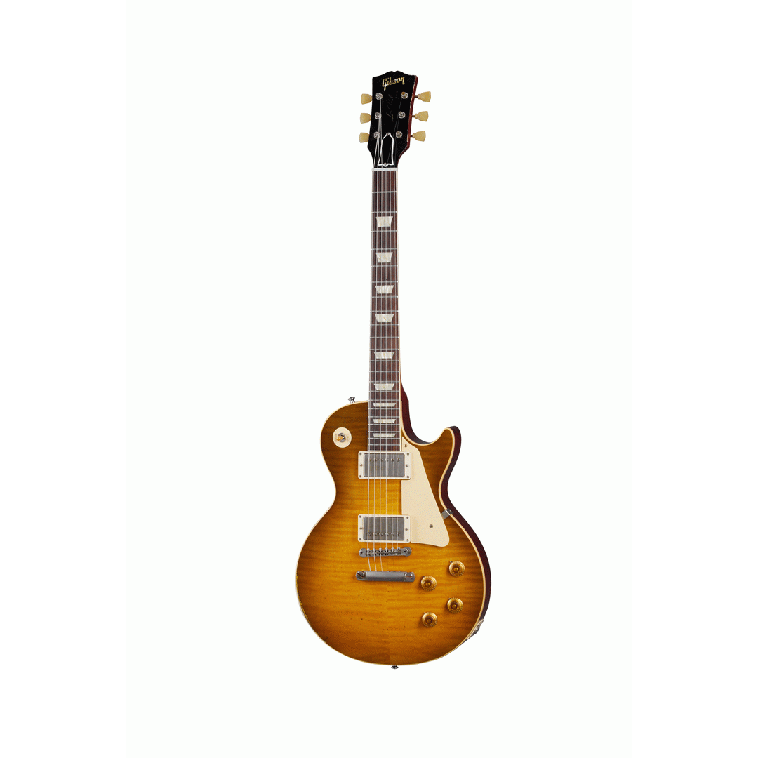 GIBSON 59 LES PAUL STD HVY AGED GOLD POPPY BURST - GIBSONCUST
