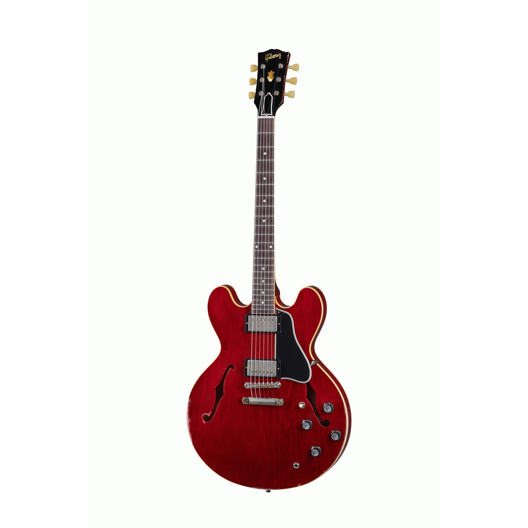 GIBSON 61 ES335 HVY AGED 60S CHERRY - GIBSONCUST