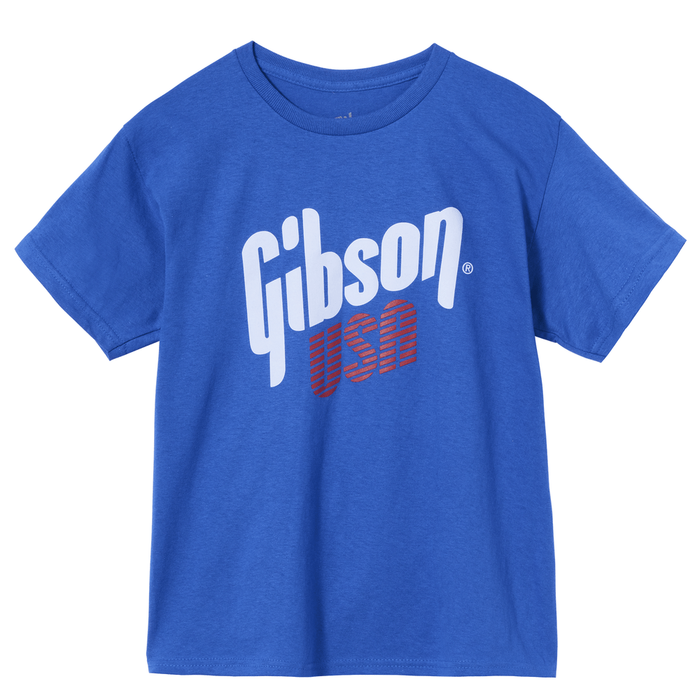GIBSON KID'S GIBSON USA TEE (ROYAL BLUE), XL - GIBSON
