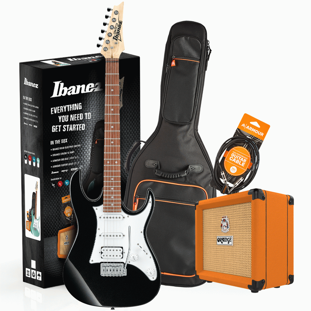 IBANEZ RX40BKN GUITAR PACK W/CRUSH & ACCES - IBANEZ
