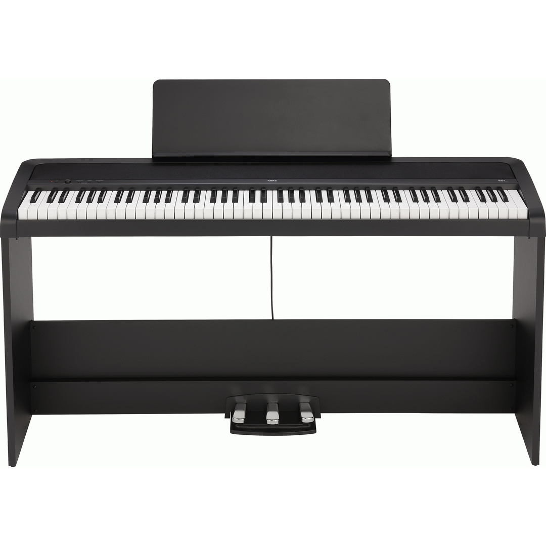 KORG B2 PLUS 88 NOTE WEIGHTED DIGITAL PIANO WITH STAND PACK BLACK - KORG