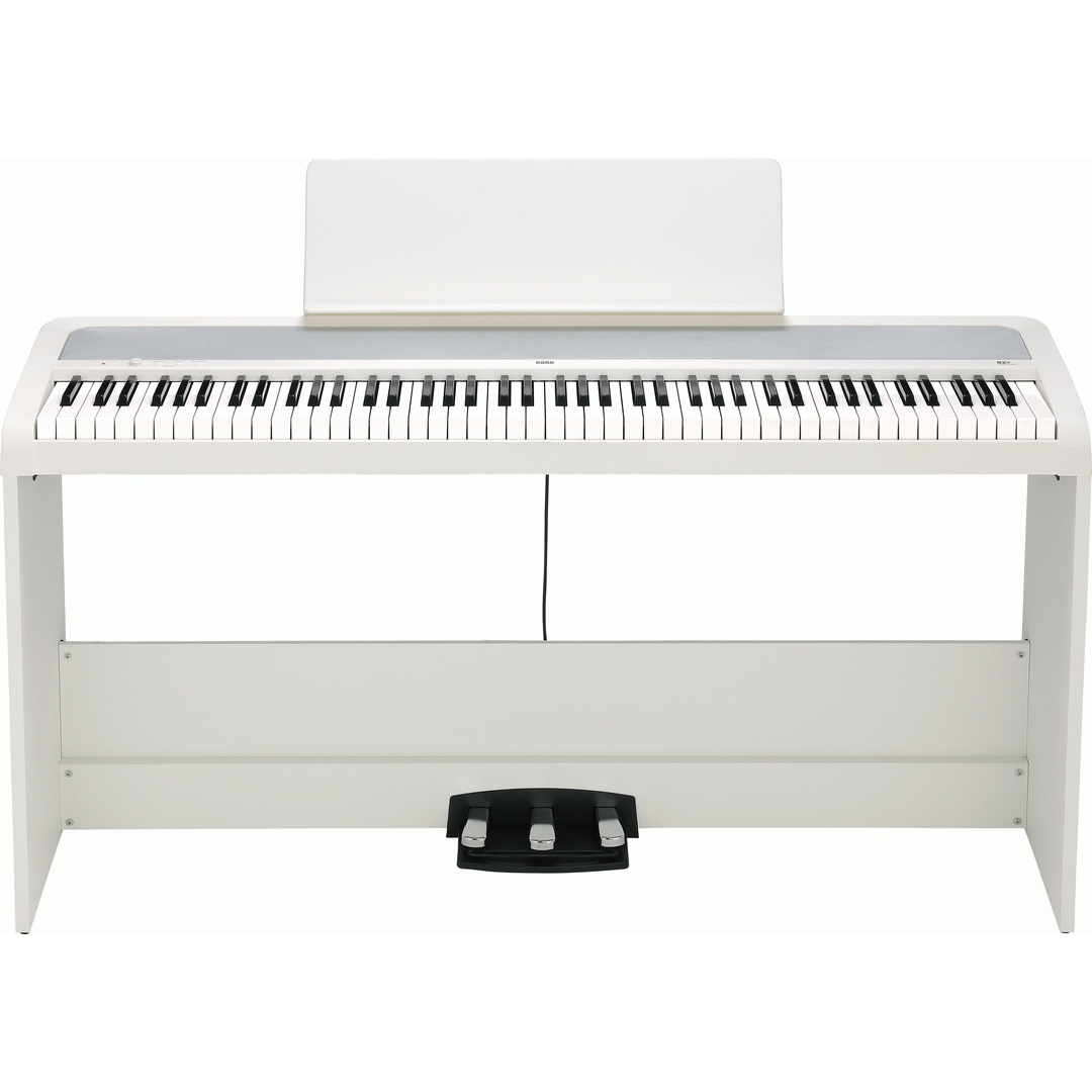 KORG B2 PLUS 88 NOTE WEIGHTED DIGITAL PIANO WITH STAND PACK WHITE - KORG