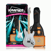 KRAMER FOCUS VT211S PEWTER GREY W/ ORANGE CRUSH AND ACCESSORIES - KRAMER