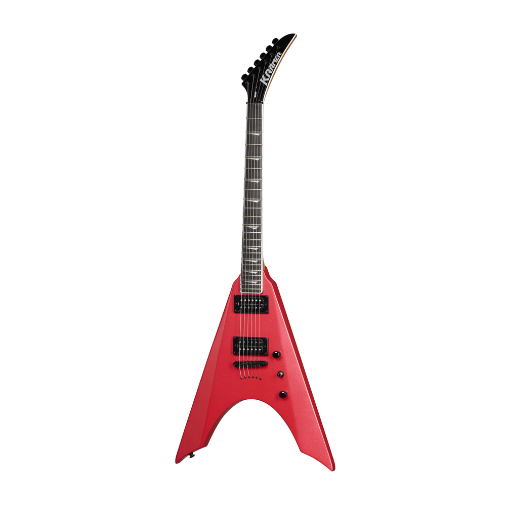 KRAMER NITE - V STRING THROUGH CRIMSON METALLIC - KRAMER