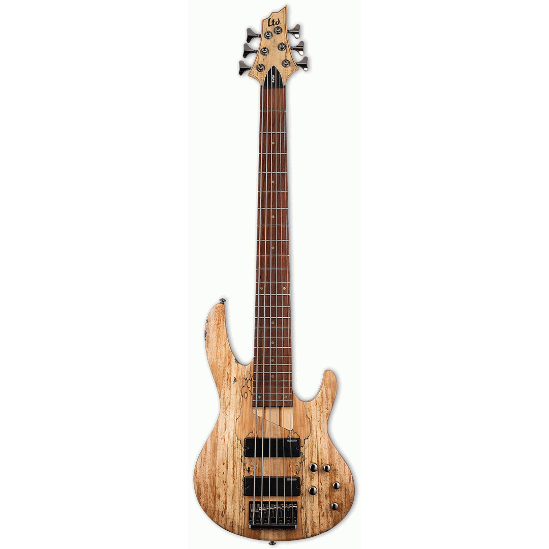 LTD B - 206 SPALTED MAPLE 6 STRING BASS - ESP
