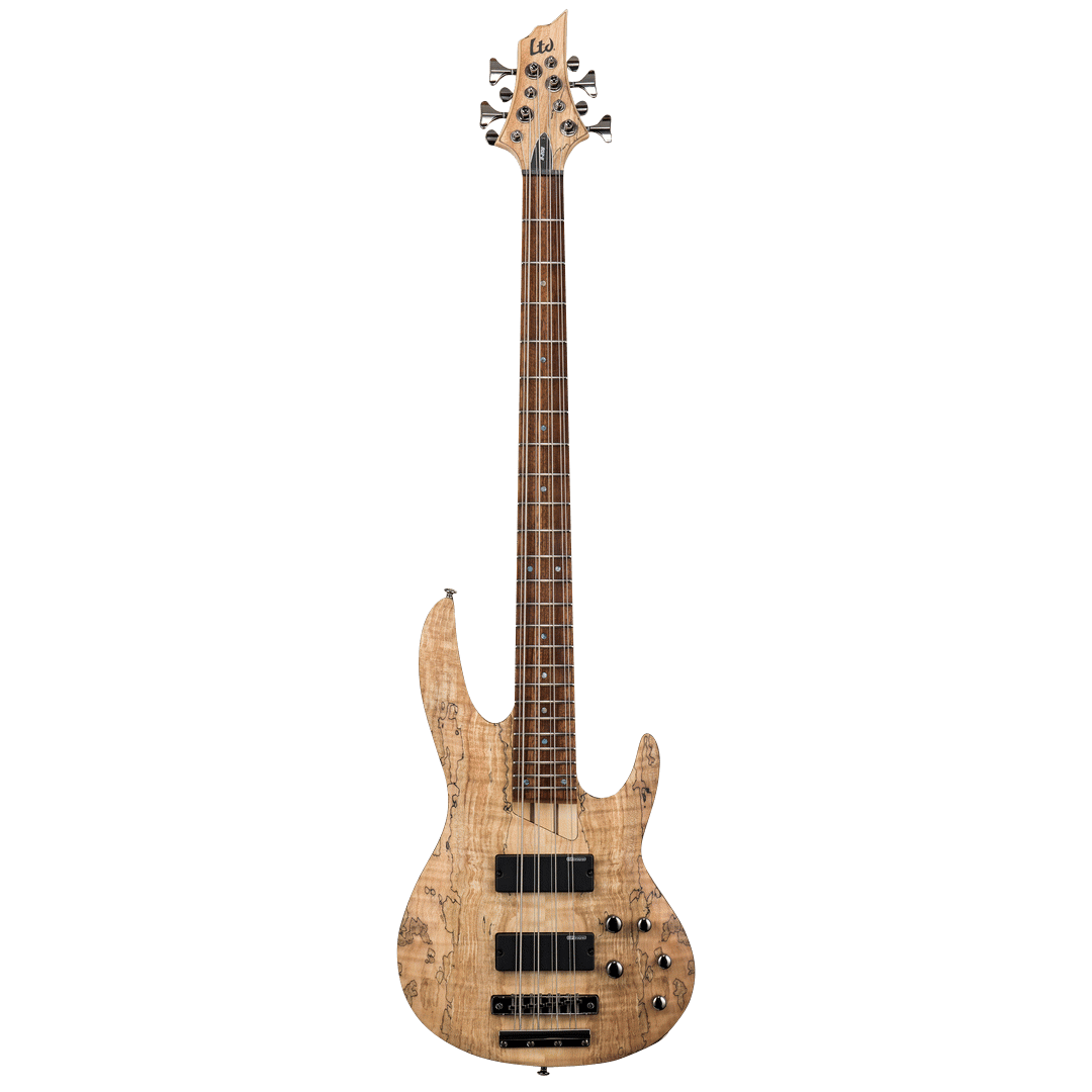 LTD B - 208 SPALTED MAPLE 8 STRING BASS - ESP