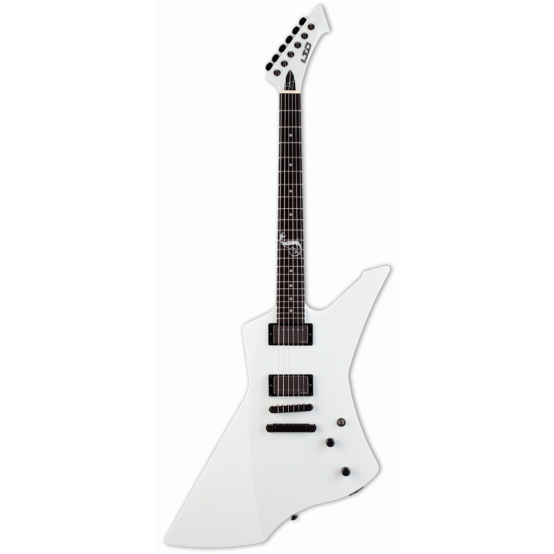 LTD JAMES HETFIELD SNAKEBYTE WHITE - ESP