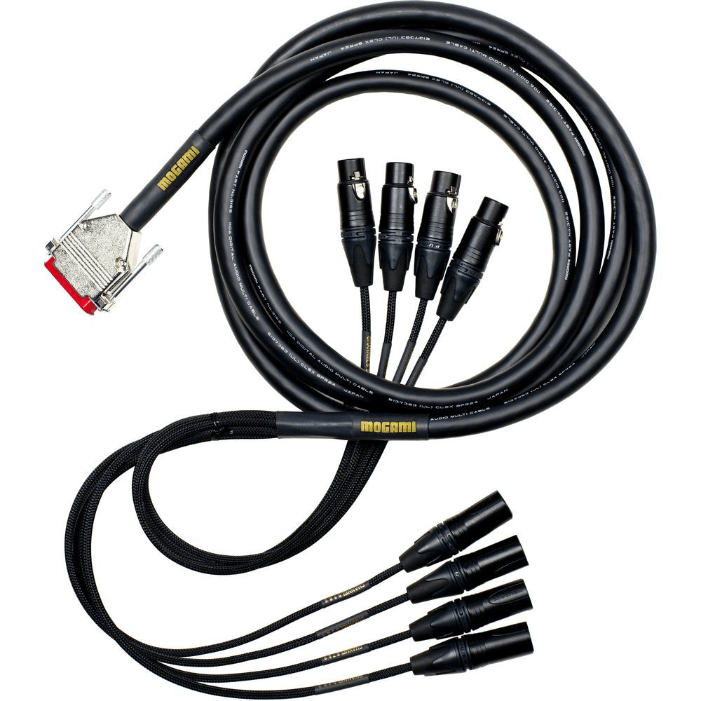 MARSHALL AES DB25 to XLR Cable - 50 ft Length - MOGAMI