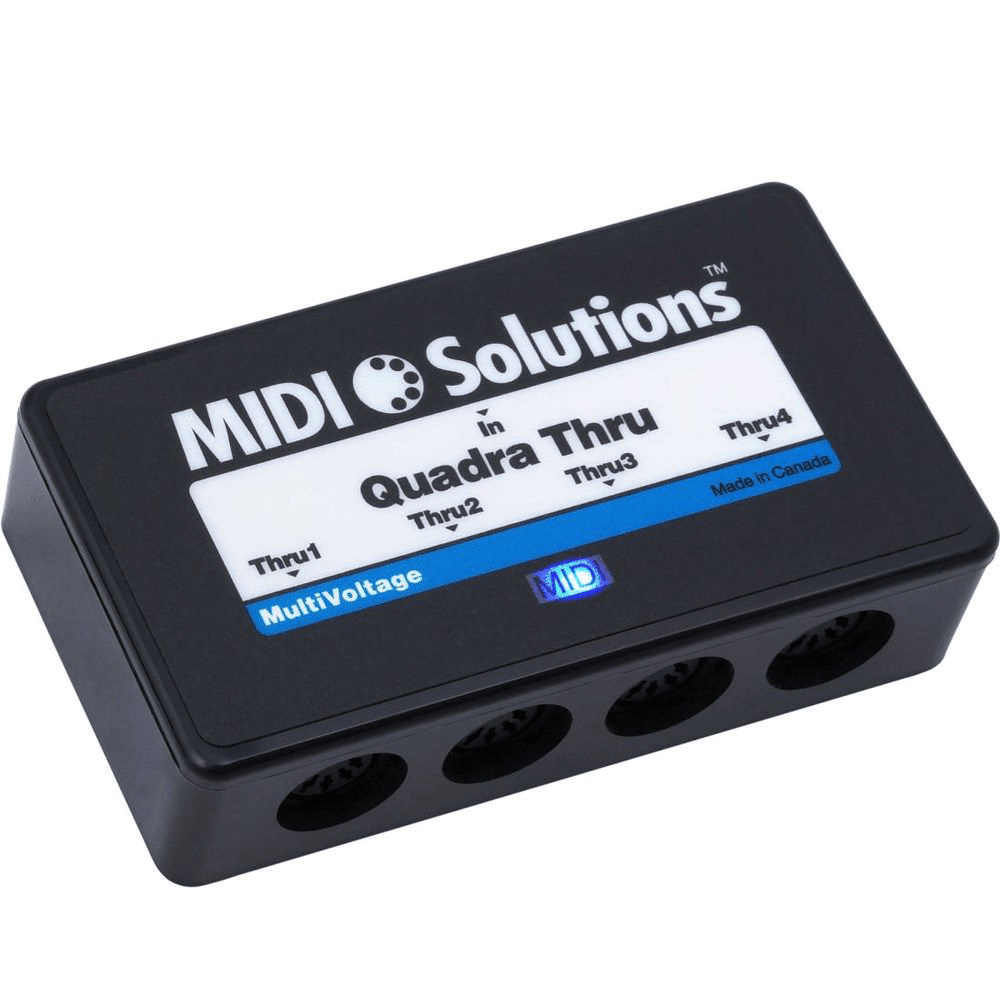 Midi Solutions 1 - In/4 - Out Quadra Thru - MIDI SOLUTIONS