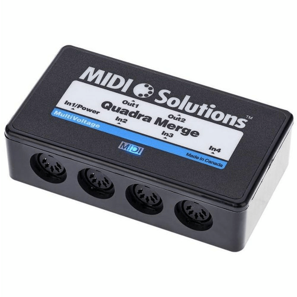 Midi Solutions 4 - In/2 - Out Quadra Merge - MIDI SOLUTIONS