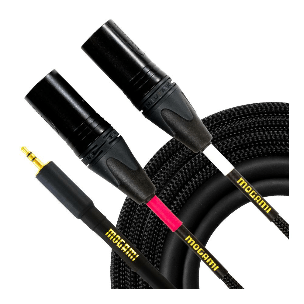 Mogami 3.5mm TRS to Dual XLRM Cable (6ft) - MOGAMI