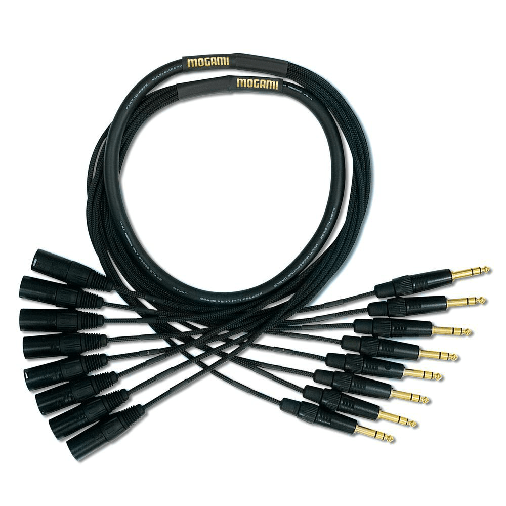 Mogami 8 x TRS to 8 x XLRM Cable (10ft) - MOGAMI