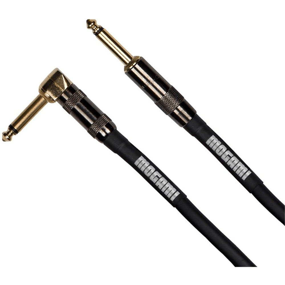 Mogami Platinum Right - Angle to Straight Guitar Cable (12ft) - MOGAMI