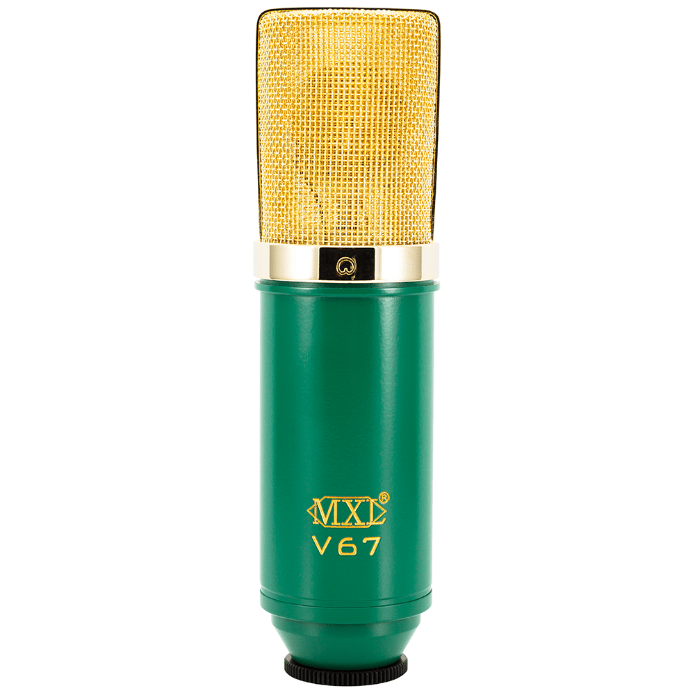 MXL V67G Large Capsule Condenser Microphone (Green/Gold) - MXL