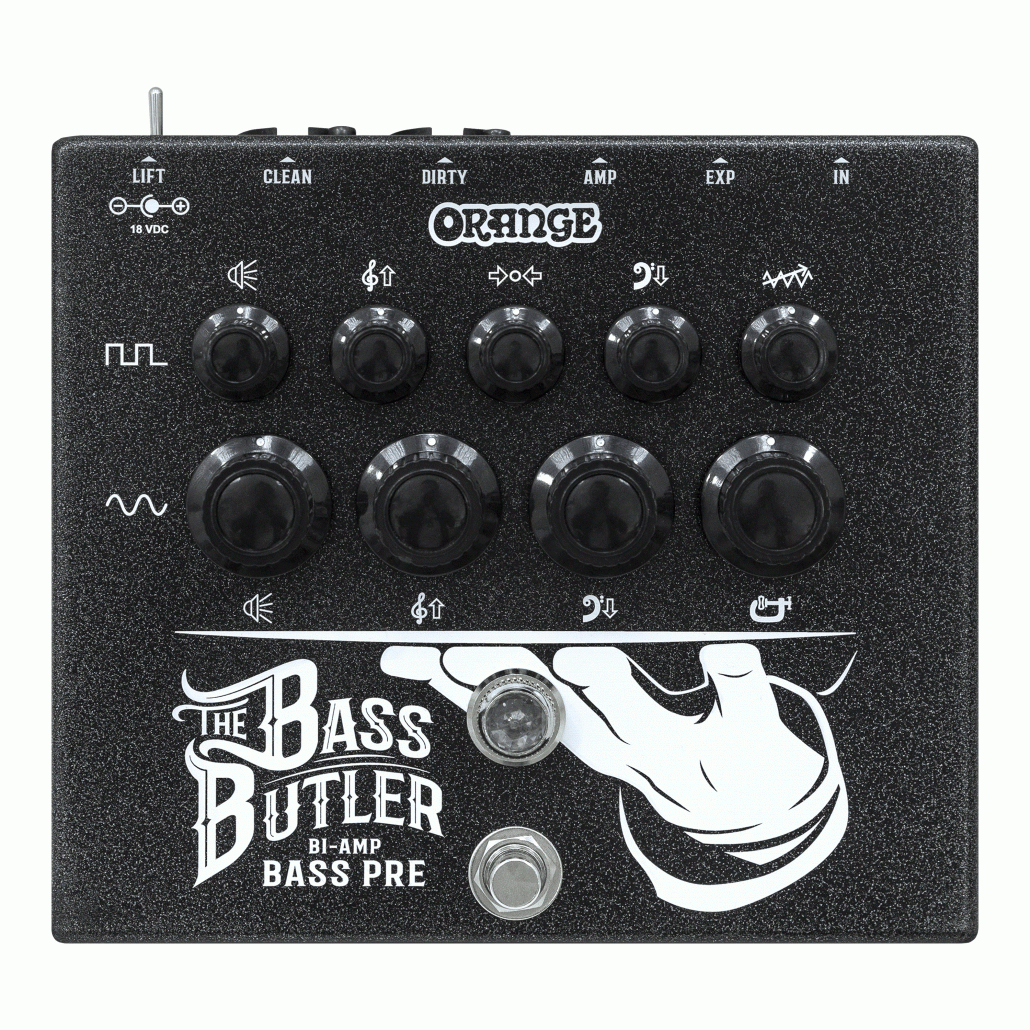 Orange Bass Butler Bi Amp Bass Pre Amp Pedal - ORANGE