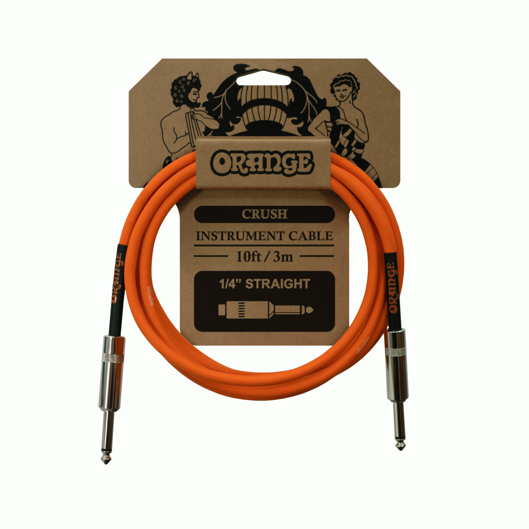 ORANGE CA034 CRUSH 10FT GUITAR CABLE - ORANGE