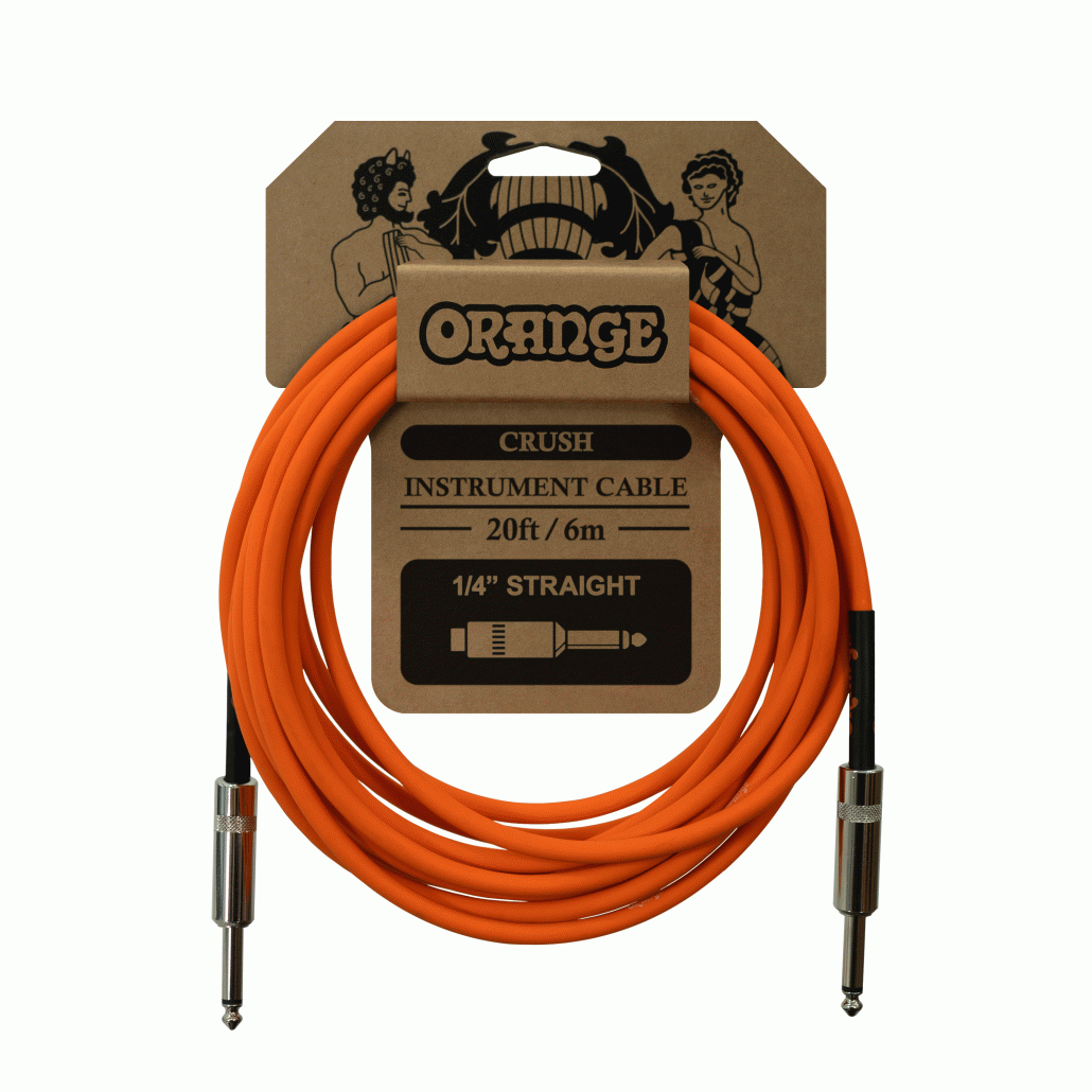 ORANGE CA036 CRUSH 20FT GUITAR CABLE - ORANGE