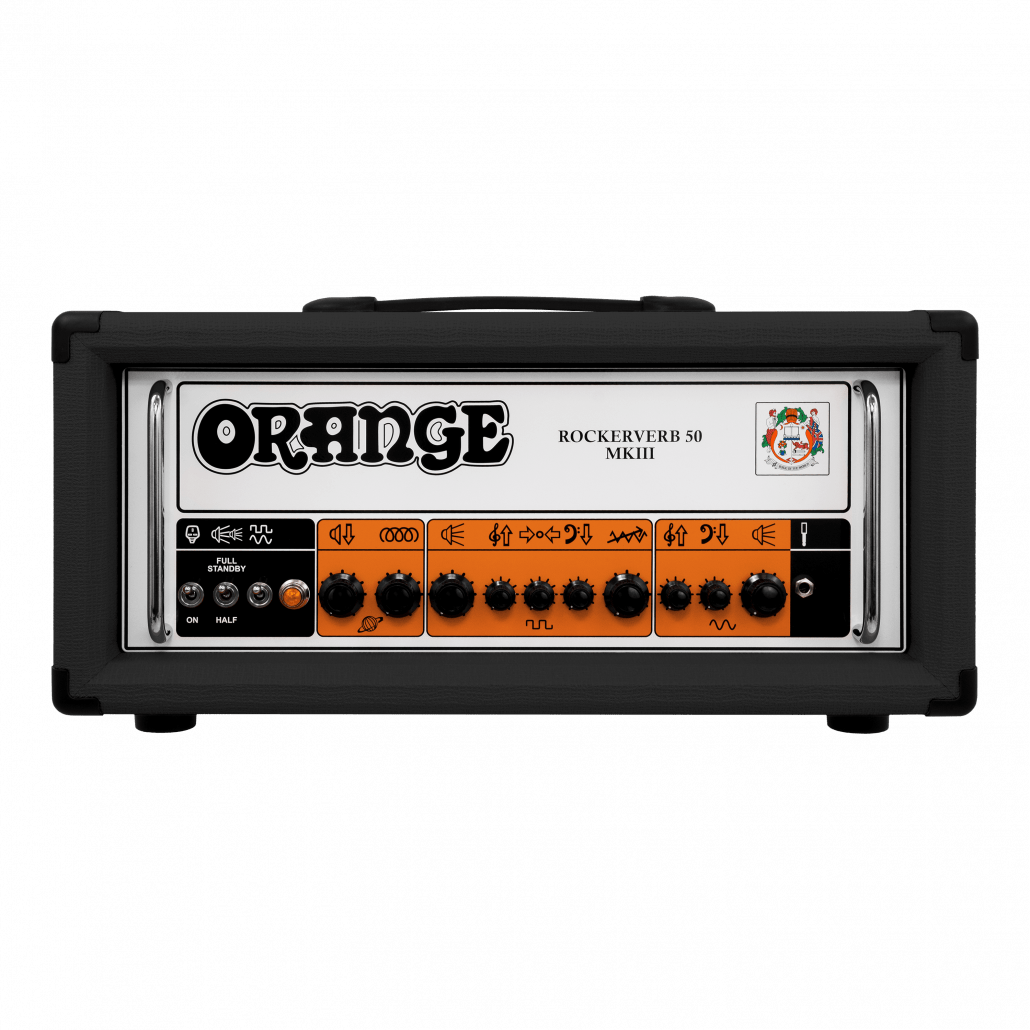 Orange Rockerverb 50H MKIII Black Guitar Valve Head - ORANGE